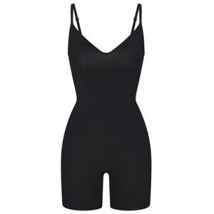 Skims Soft Smoothing Seamless Onesie XXS onyx